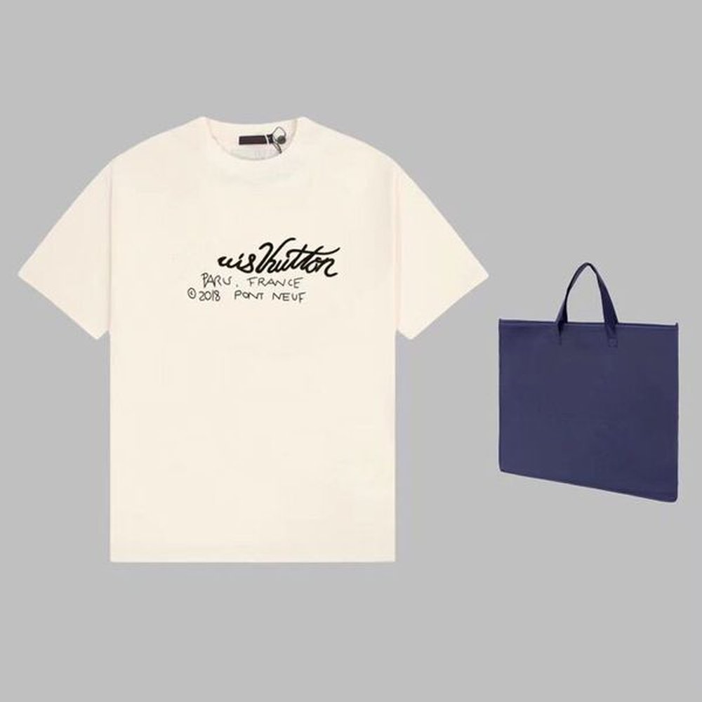 Summer New Short Sleeve T Shirt Double Yarn Fabric Stereo Letter Shirt Printing Women Men's Round Neck T Shirt Original Sweatshirt Polo