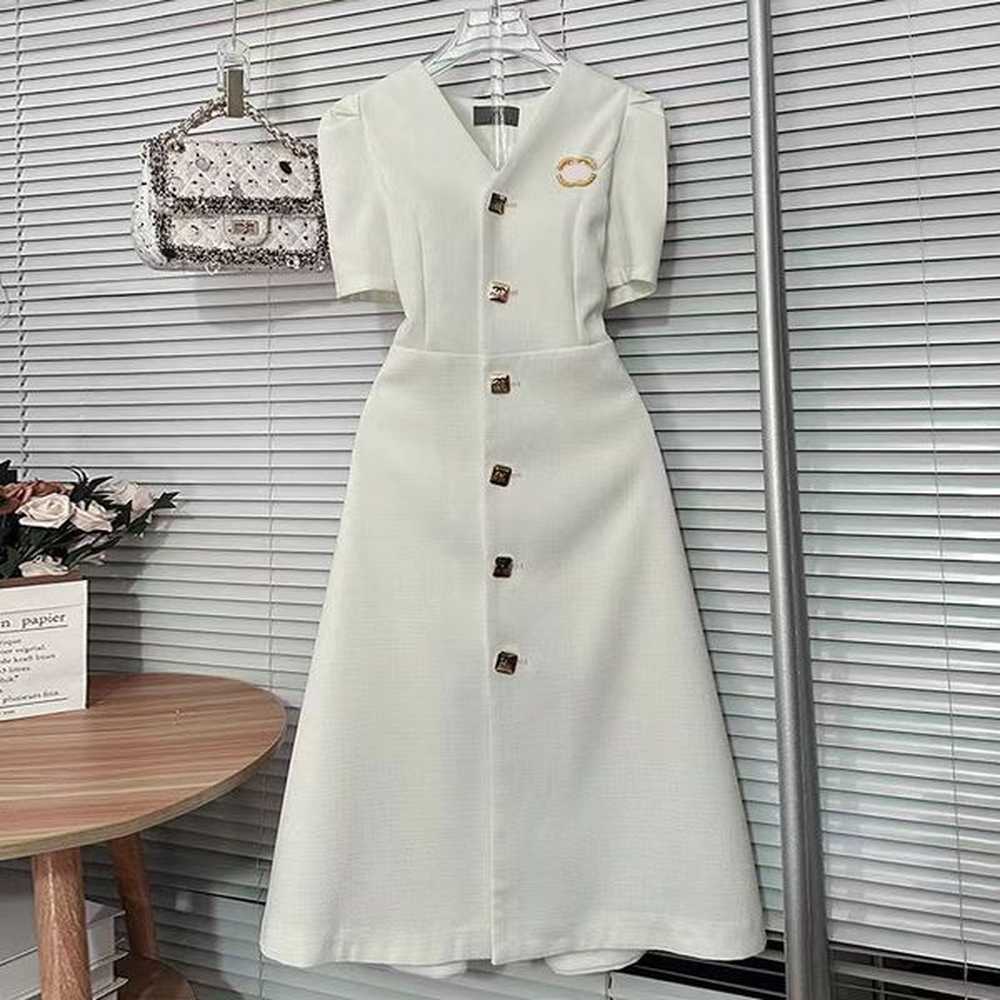 summer new white aline skirt fashion casual simple explosion