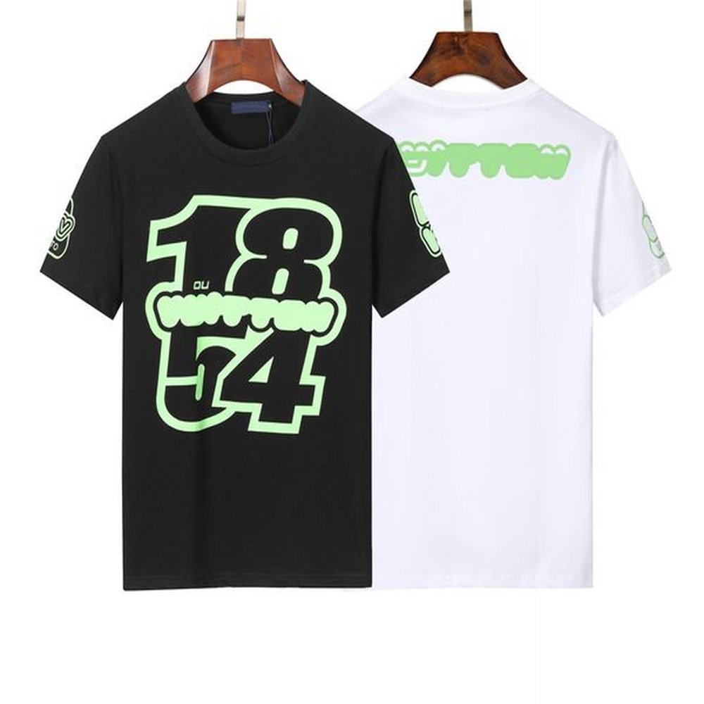 2023 Summer paris Mens T Shirts designer tee luxury flocking letter tshirt t shirt Classic fashion green womens short Sleeve casual cotton t