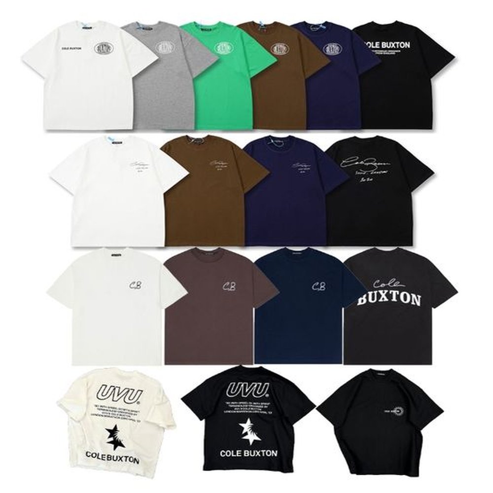 2023 Summer SS Tide Brand CB Designer Cole Buxton Men's T-Shirts Signature Letter Printed Casual Short Sleeve Men Women 100% Cotton Loo