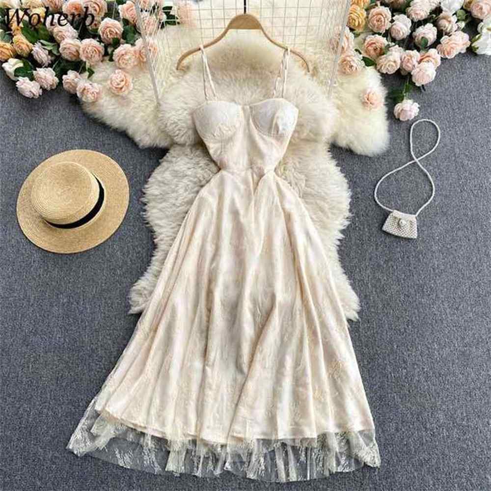 summer stylish sexy women long dress spaghetti strap sleeveless lace