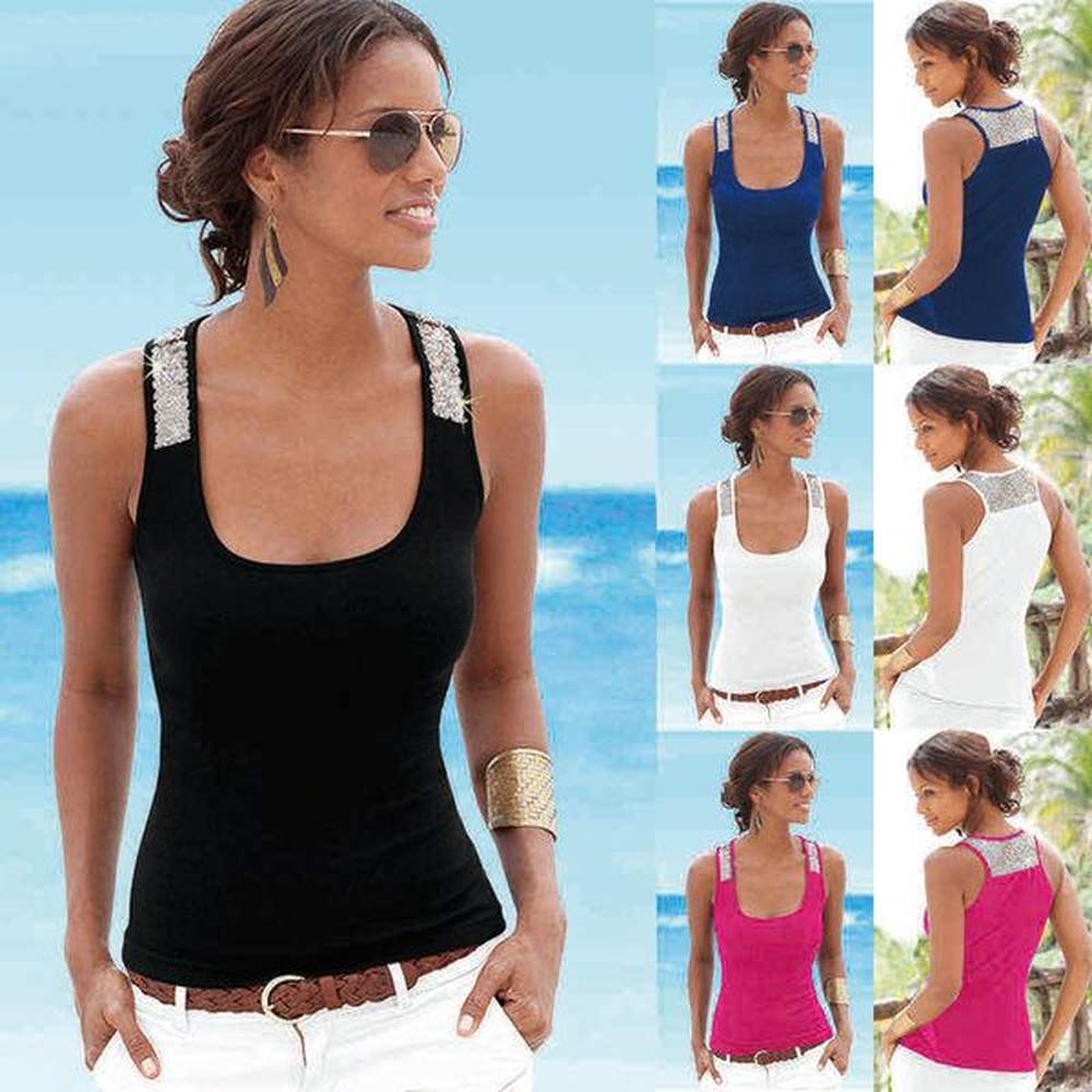 summer t shirt for women vest fitness camisole singlet
