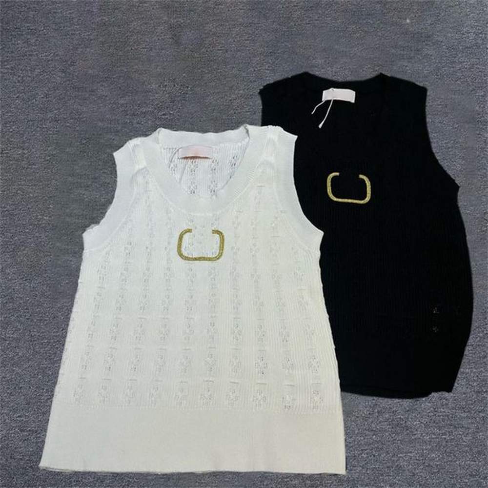 summer tanks tees women embroidered knitted vest designer tank tops