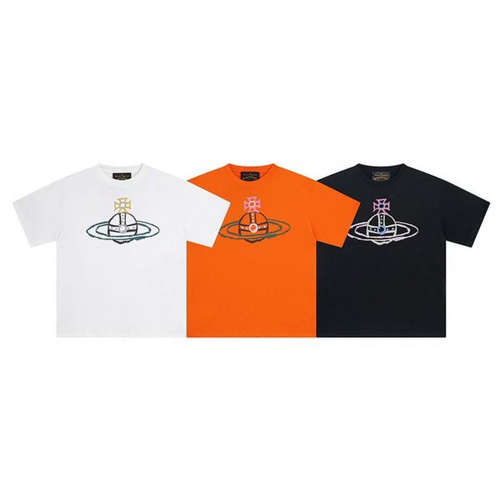 Summer Trendy Vivienne Luxury Westwood Designer Men's T-Shirts Graphic Tee Casual Streetwear Men Women Unisex Loose Fashion T-Shirt 100