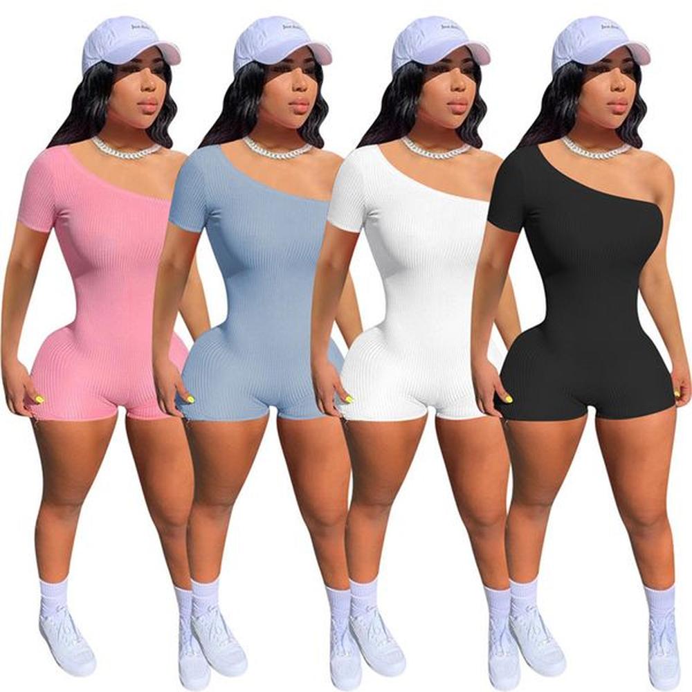 summer women rompers plus size xl short sleeve jumpsuits sexy