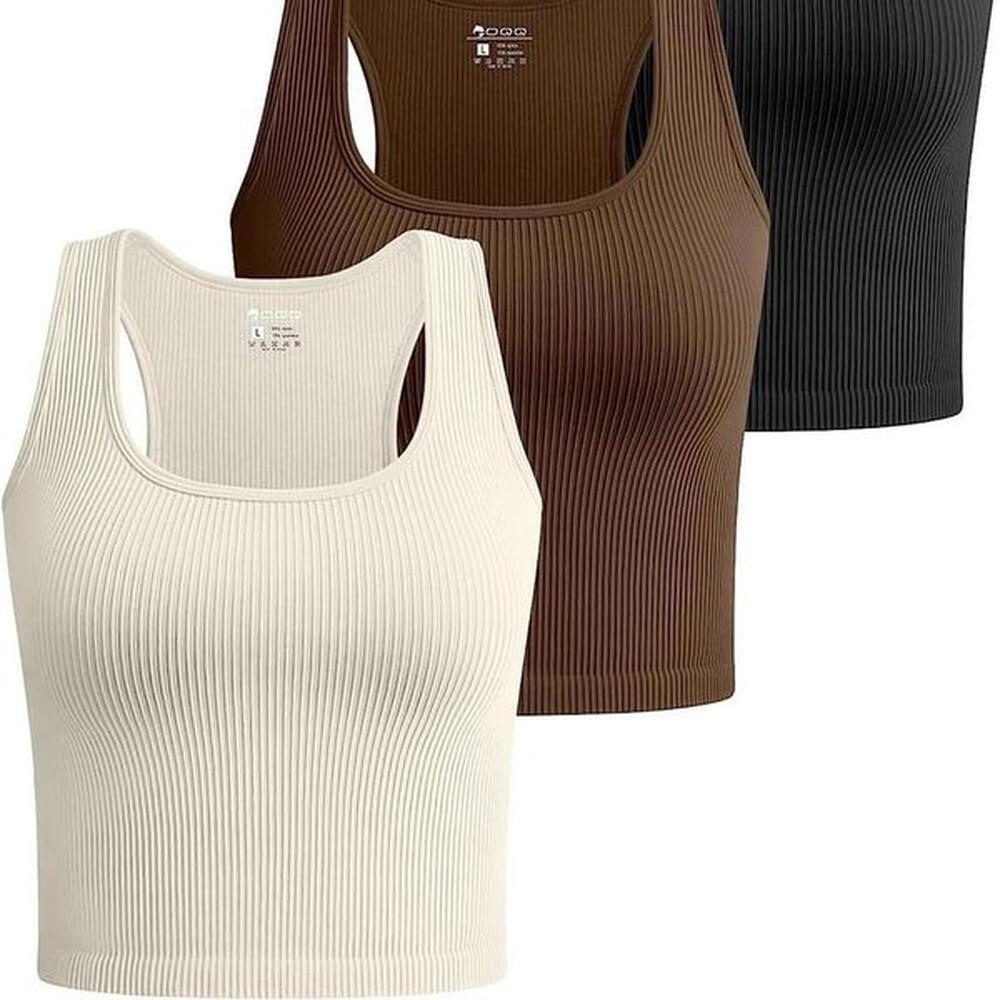 summer womens cropped vest ribbed exercise sleeveless shirt herringbone vest