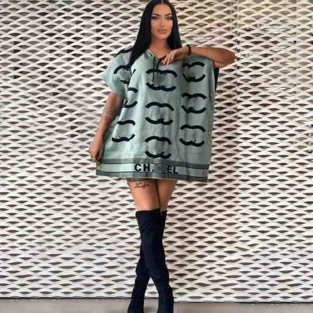 summer womens designer caual celebrity printed brands new loose hooded