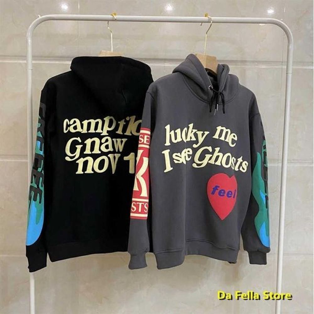 Sweater Men's Hoodies Sweatshirts Men's Hoodies Sweatshirts 2020 LUCKY ME I SEE GHOST Hoodie Men Women FEEL Kid Cudi Hoodies Pdfb
