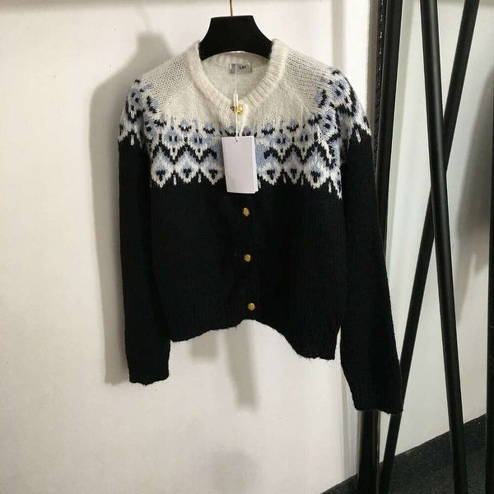 sweater women designer women brand spring cardigan fashion button logo