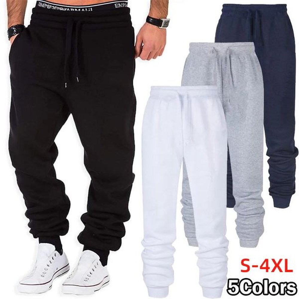 Sweatpants Spring Autumn Cotton Long Pants Jogger Trousers Casual Sports Mens and Womens Fitness Solid Jogging 5 Colors 240930