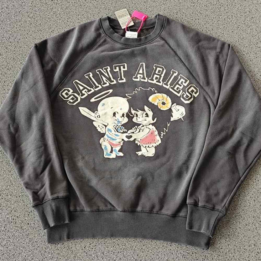 Sweatshirts Autumn and Winter Oversized Skateboard Y2K Clothes Hip Hop Vintage Street Graphic Print Long sleeves Sweatshirt Man Pullover