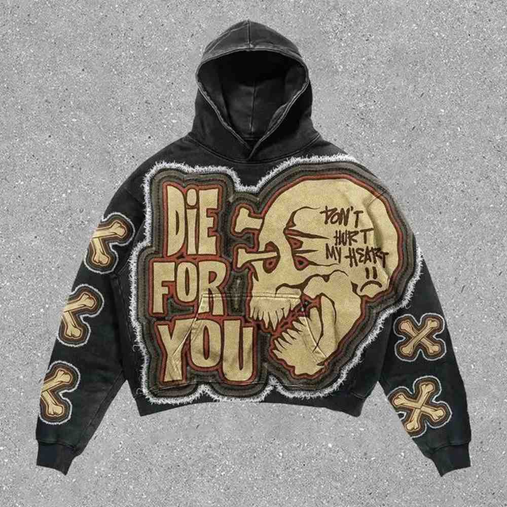 Sweatshirts Mens Y2k Hoodies Hoodie Designer Sweatsuit Gothic Hip Hop Women Harajuku Pullover Clothes Tops Gothic Clothes Loose High Quality