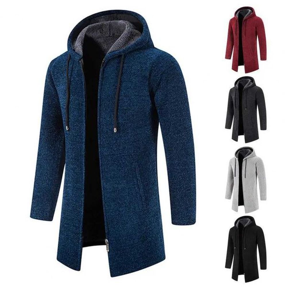 Sweatwear Mens Hoodies Long Sleeve Sweatshirts for Men Mens Oversize Winter Top Jacket Coat Black Sweater Zipper Hooded W241228