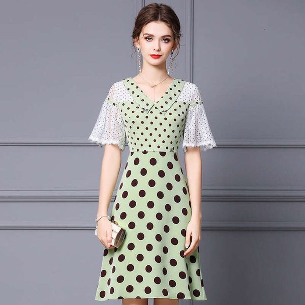 sweet summer new style reduced aging trumpet sleeves lace