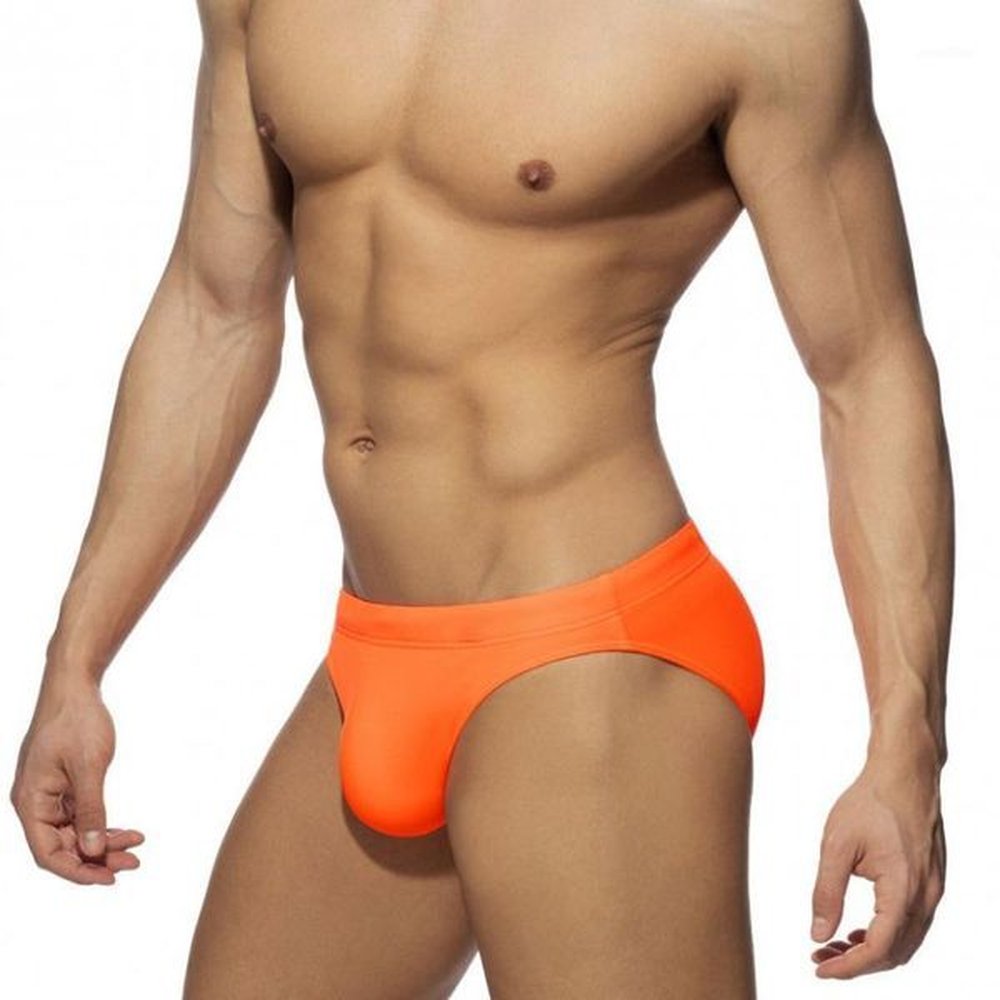 Swimwear Solid Push Up Pad Bikini Swimsuit Men Swim Briefs Man Swimming Trunks Low Waist Men's Bathing Suit Beach Surf Wearmen's