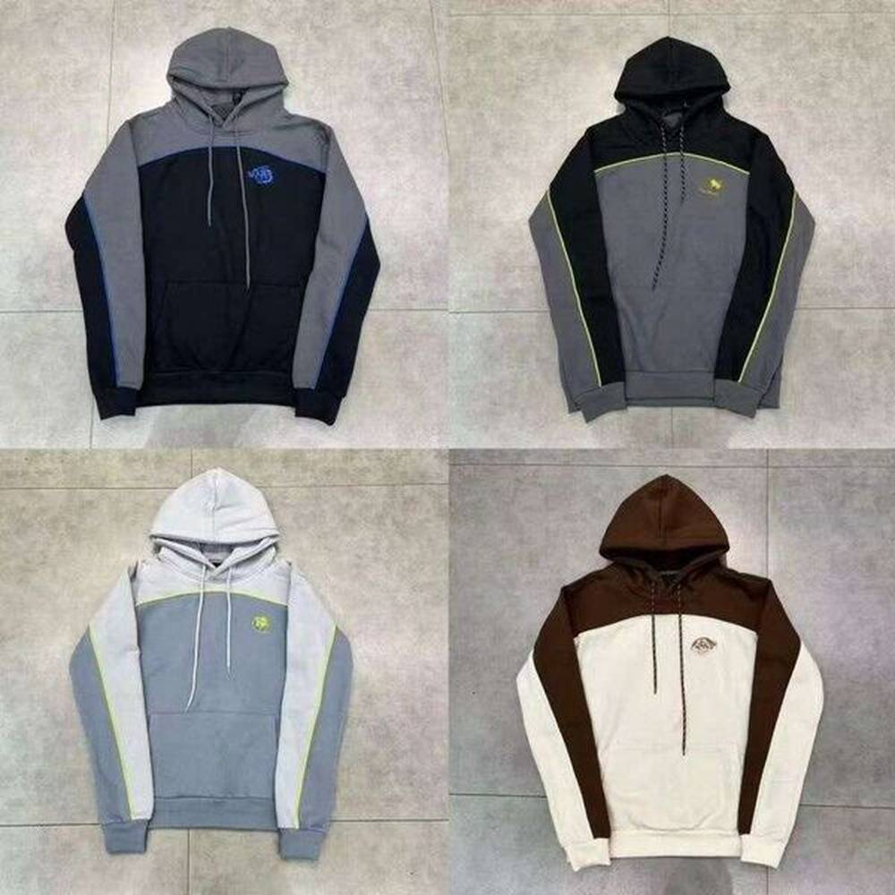 Synaworlds Designer Mens Hoodies Fashion Embroidered Drill American Street High Quality Patchwork Fleece High Street Mens And Women Hooded S