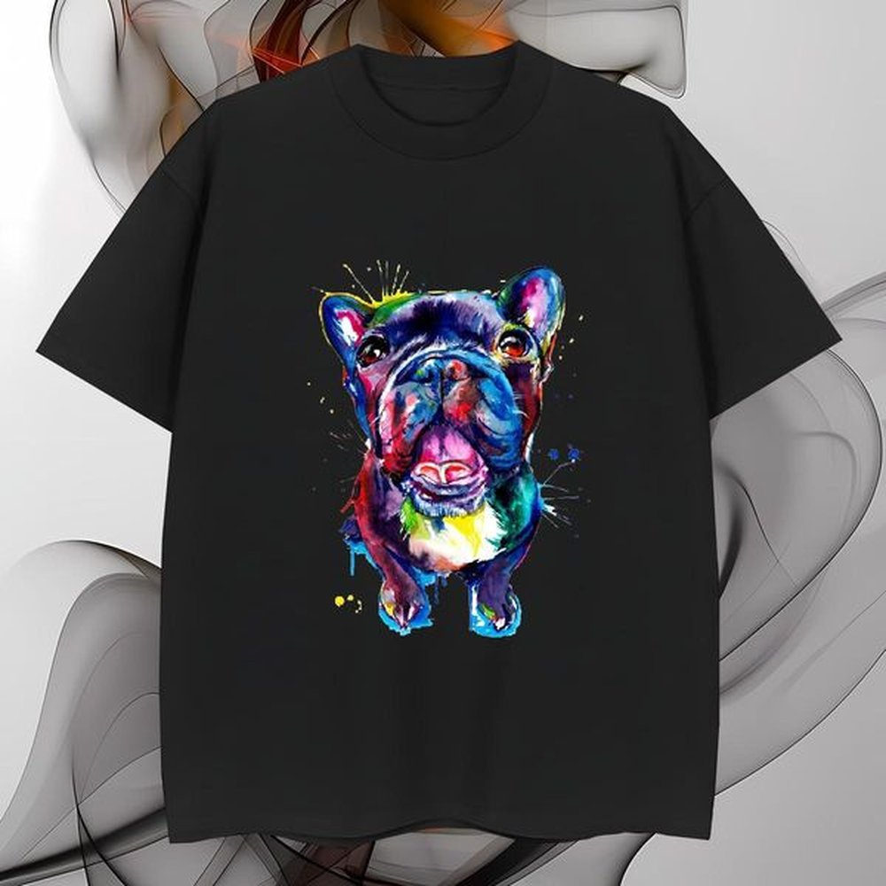 T shirt 230g Cotton Dog Hip Hop Street Breathable Customized Men Tshirts Fashion Casual Cool Top Tees