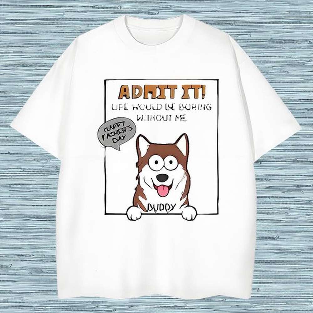 T shirt 230g 100% Cotton dog Outdoor O Neck Short Sleeves Customized Print Tshirts Fashion Casual Loose Wear
