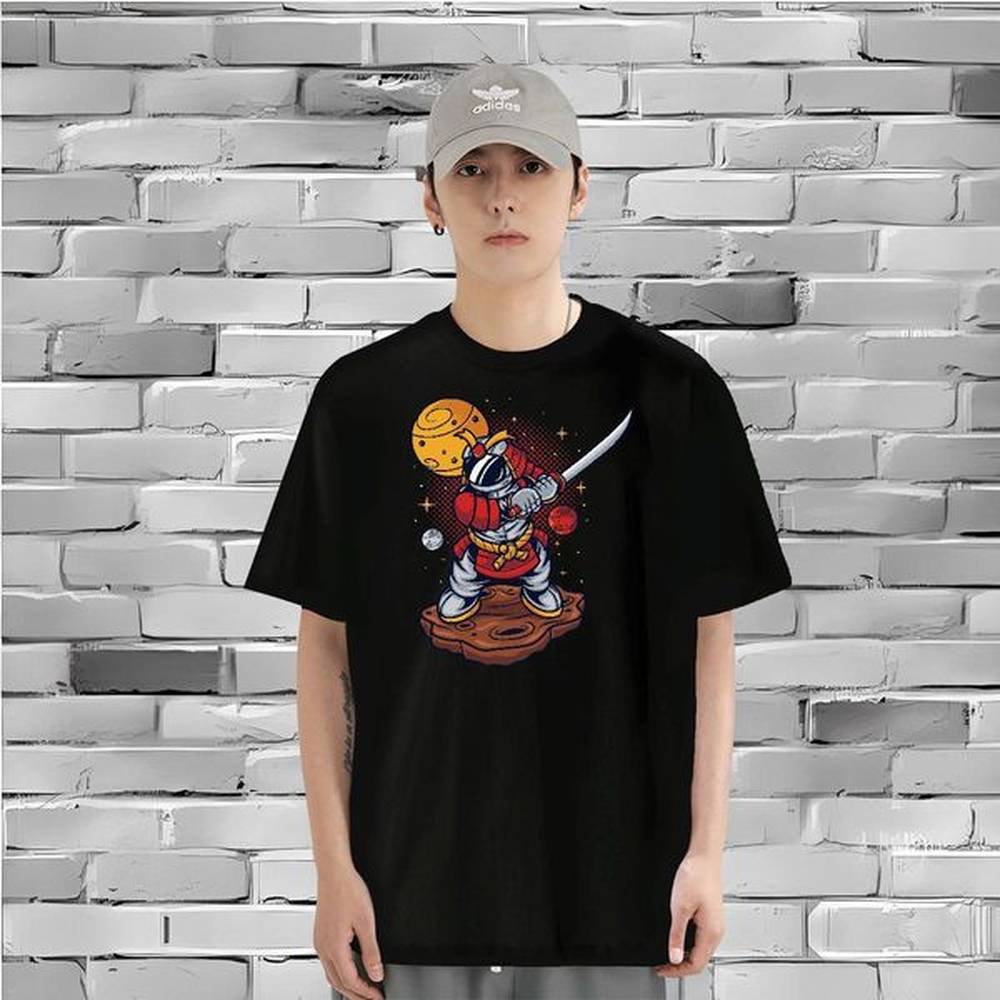 T shirt 230g Pure Cotton universe Street wear Hip Hop O-Neck Short Sleeve DIY Anime Men Clothes T-Shirt Designer Fashion Loose Tops