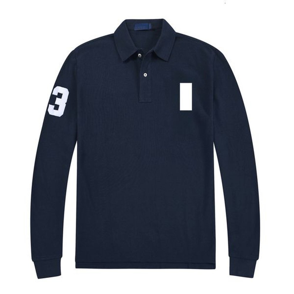T Shirt Men Designer Long Sleeve Polo Cotton Horse Embroidery for Tshirt Streetwear Womens Tee Tops Clothes