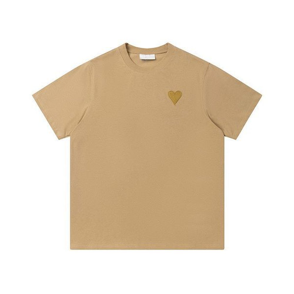 T Shirts Designer Embroidered Heart for Men Women Round Neck Fashion Loose Couple T-shirt XXXXL4