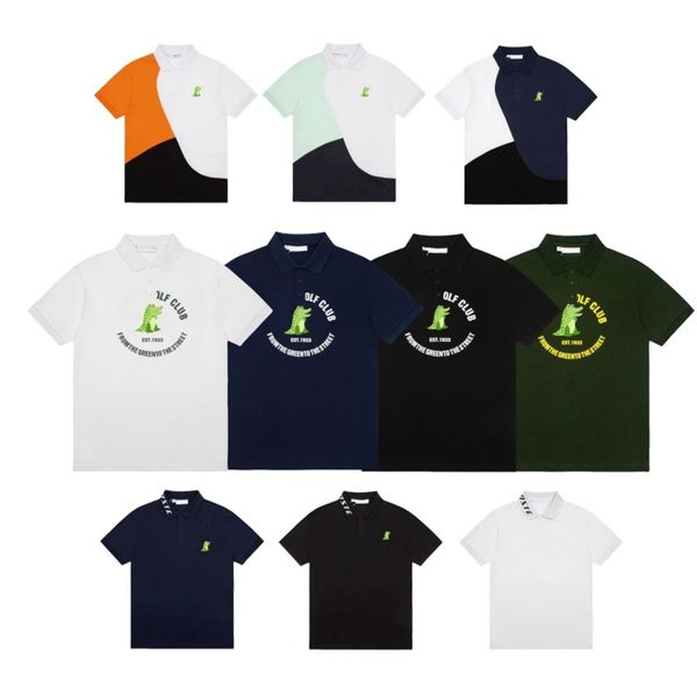 T Shirts Designer Shirt Mens Neck Short Sleeve Cotton Embroidery Casual Slim Fit Tshirts Horse Polos Tops size M-3XL
