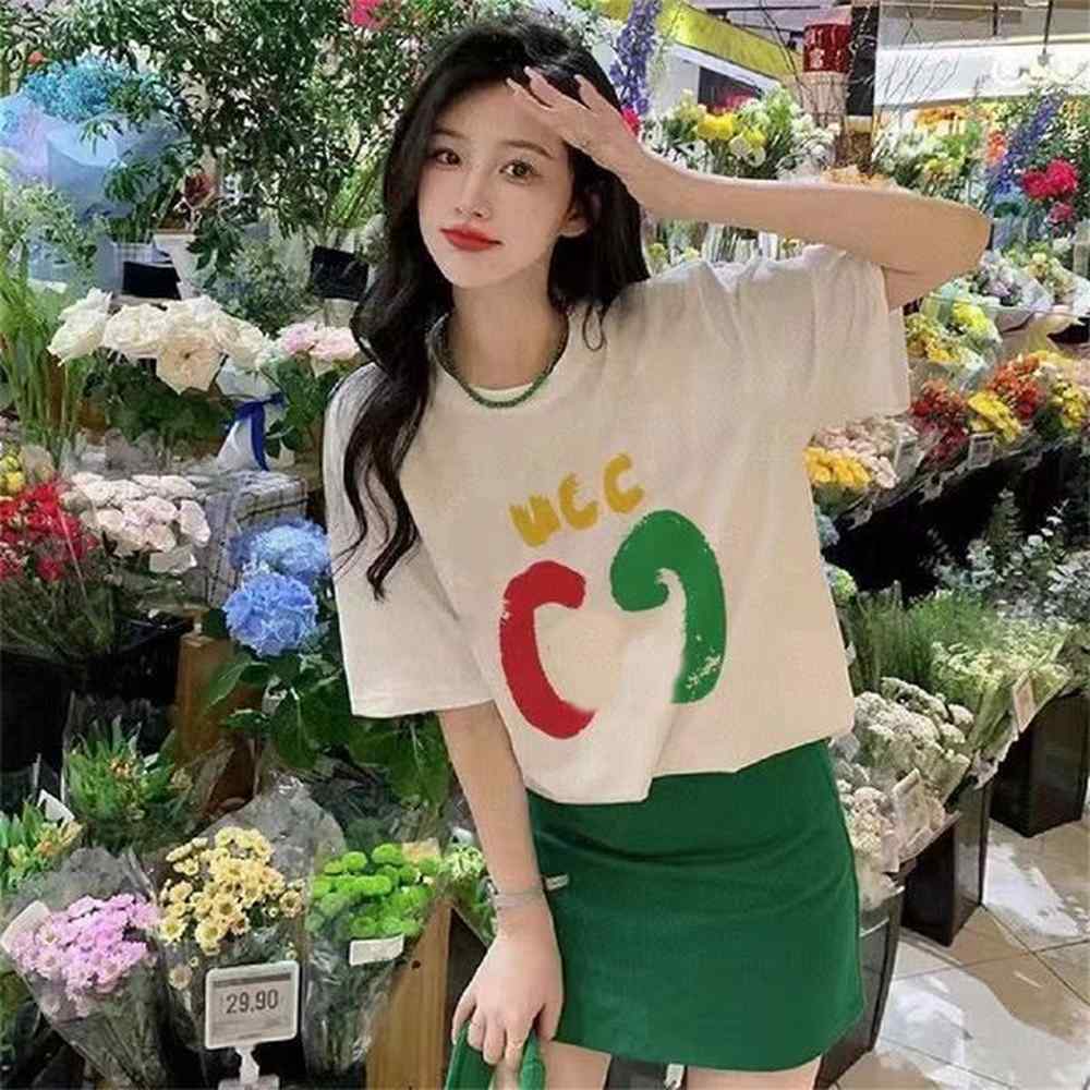 t shirts for women Luxury Mens Designer polo Black Red Letter printed heat press machine for t shirts Short Sleeve Fashion Brand Designer To