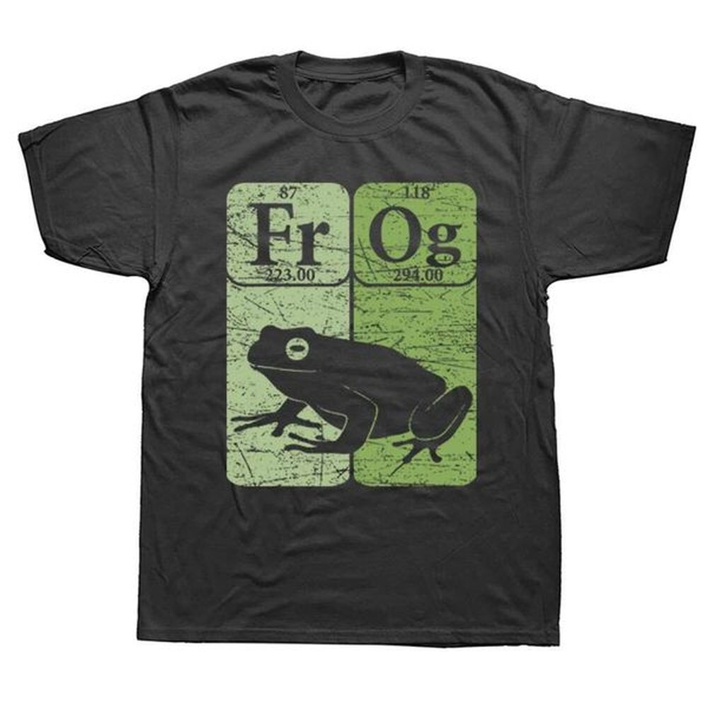 Table Periodic T Shirts Men Summer Short Sleeve Loose Anime T-shirt Haruku O Neck Streetwear Frog Lover Retro Tshirt -shirt shirt