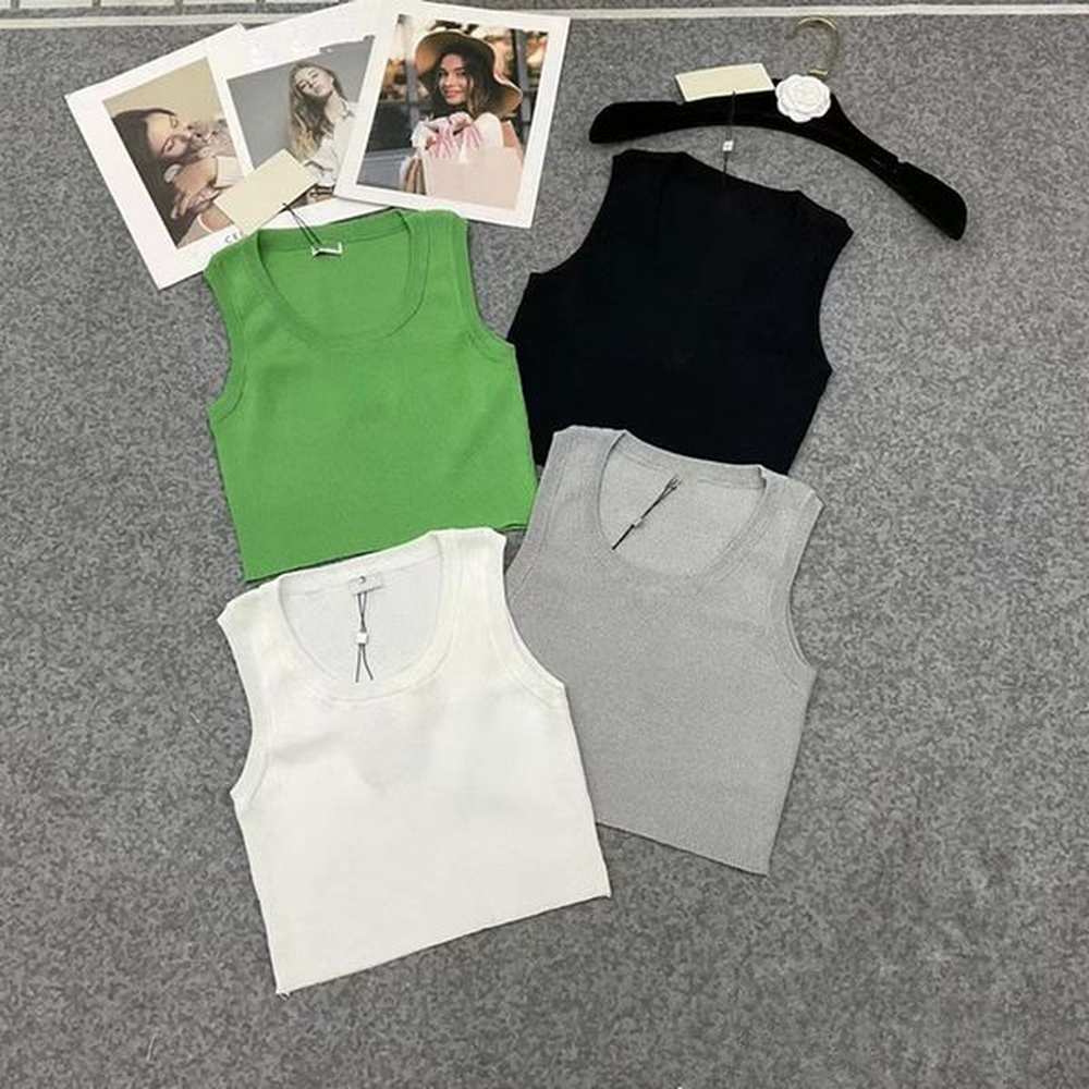 tank top cropped top t shirts women knits tee knitted