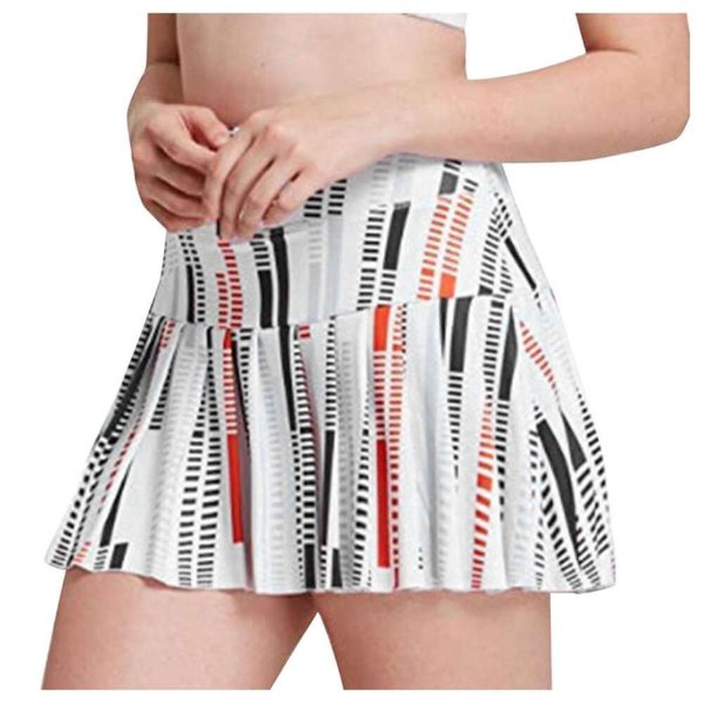 tennis waist mid pocket shorts pleated culottes women sport female