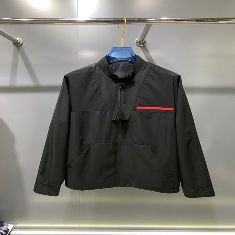 The latest spring mens jacket highend simple solid color design Asian size black jacket luxury brand top designer jacket