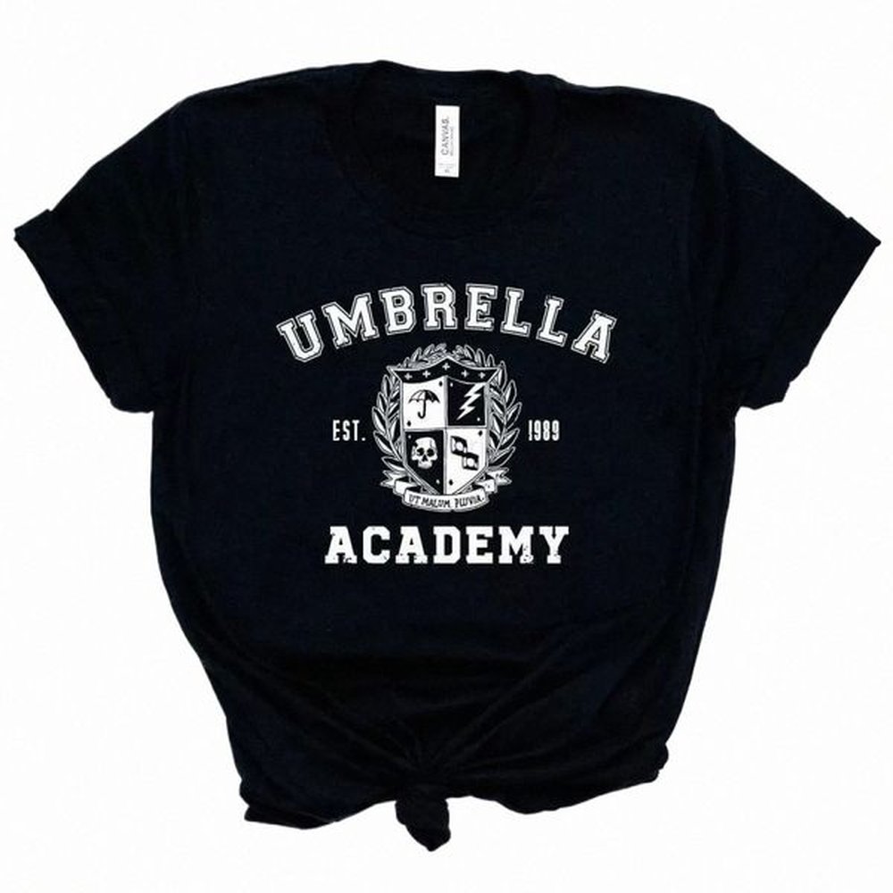 the umbrella academy shirt tv show inspired academy varsity tshirt