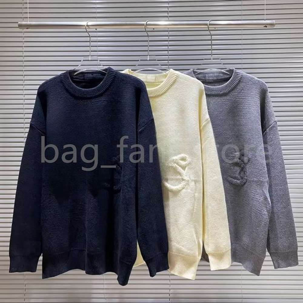 top quality sweaters luxury fashion designer knitted shirts with jacquard