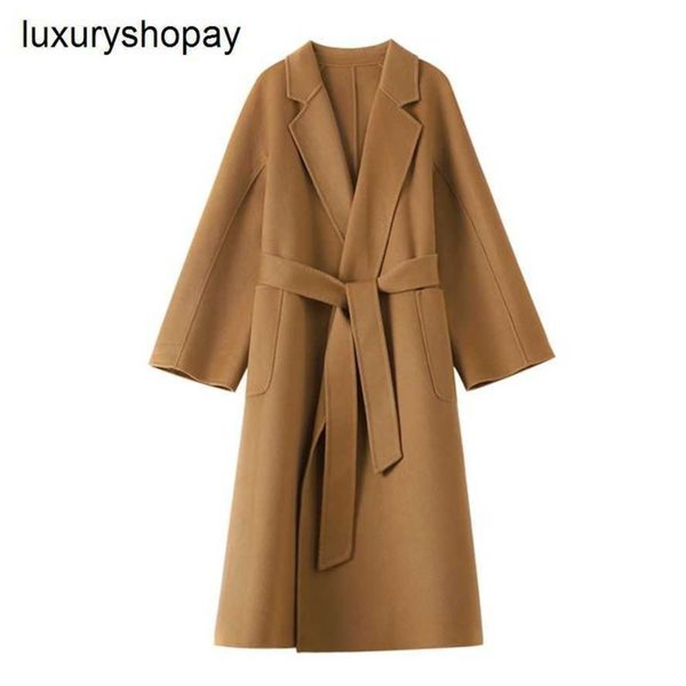top womens cashmere coat wrap coats sheep style haute couture