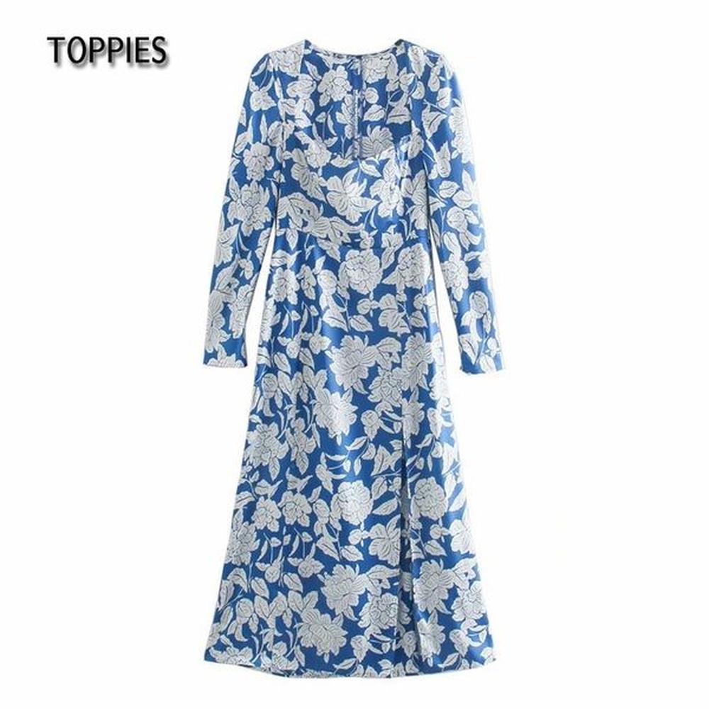 toppies sexy maxi dress side split slim dresses women long