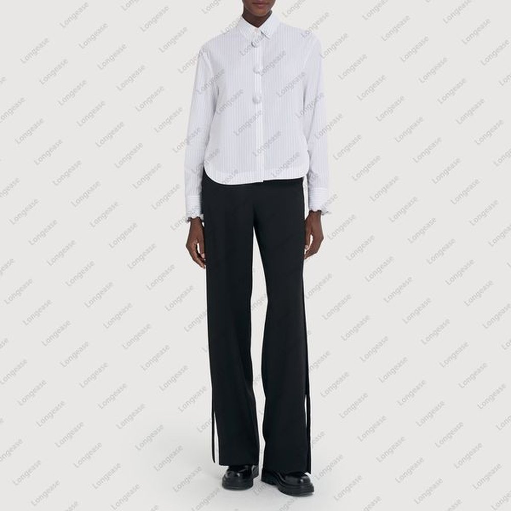 tops women designer top blouse designer shirt women white blue