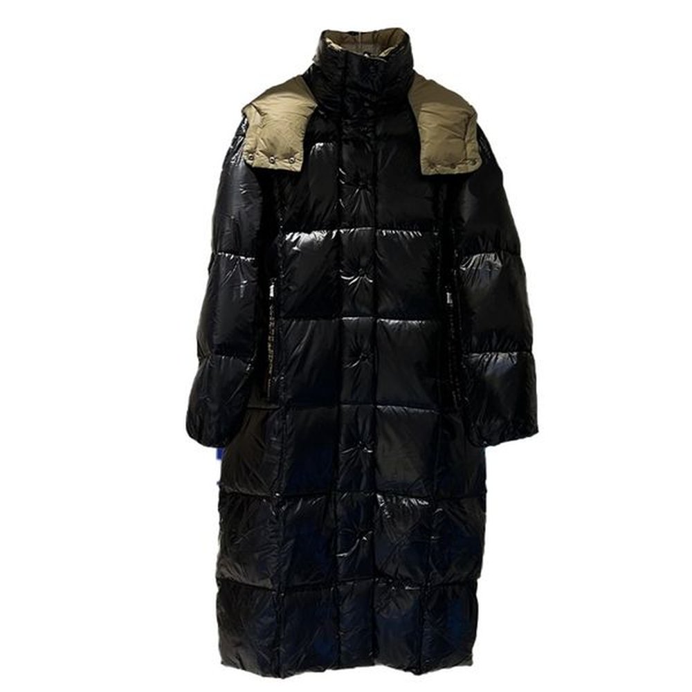 topstoney winter new white duck down hooded coat with