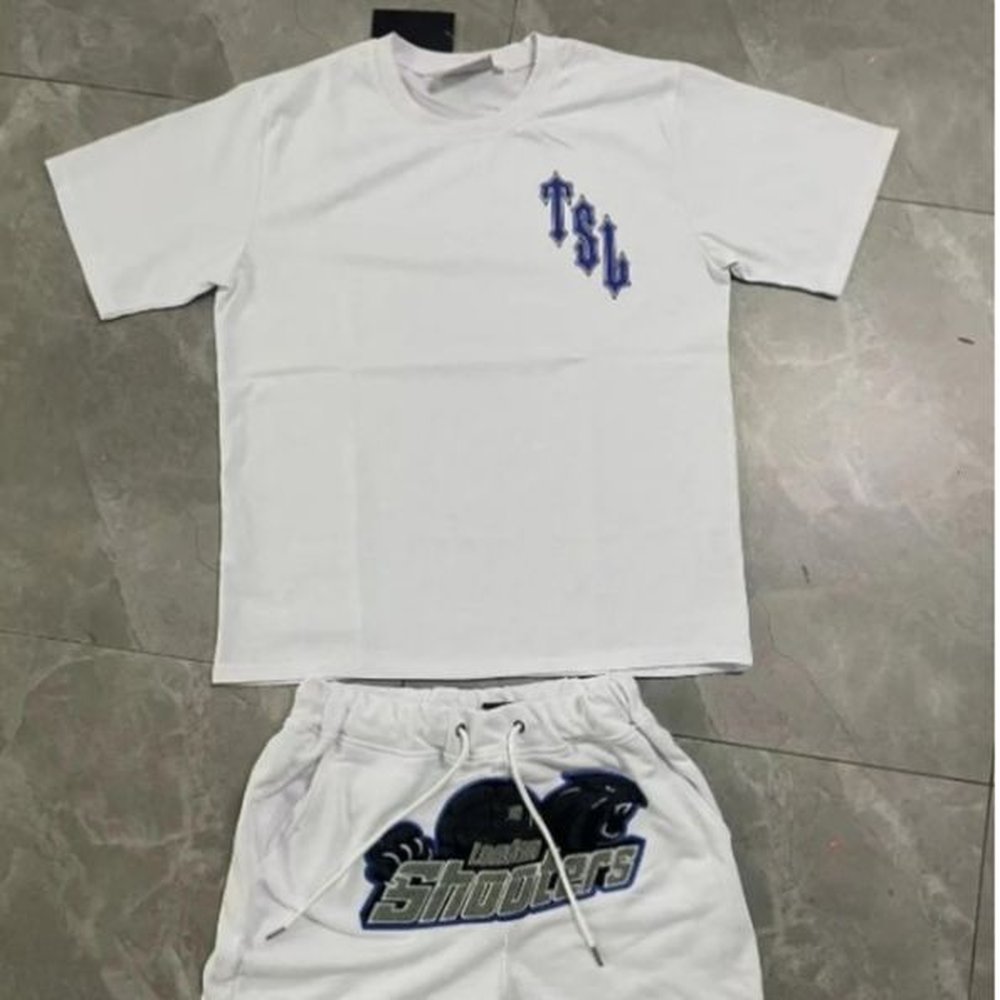 Tracksuit 2025 T Shirt Tshirts Tiger Letter Embroidered Short Sleeves Uk Drill London Shirts And Shorts Set Style fallow