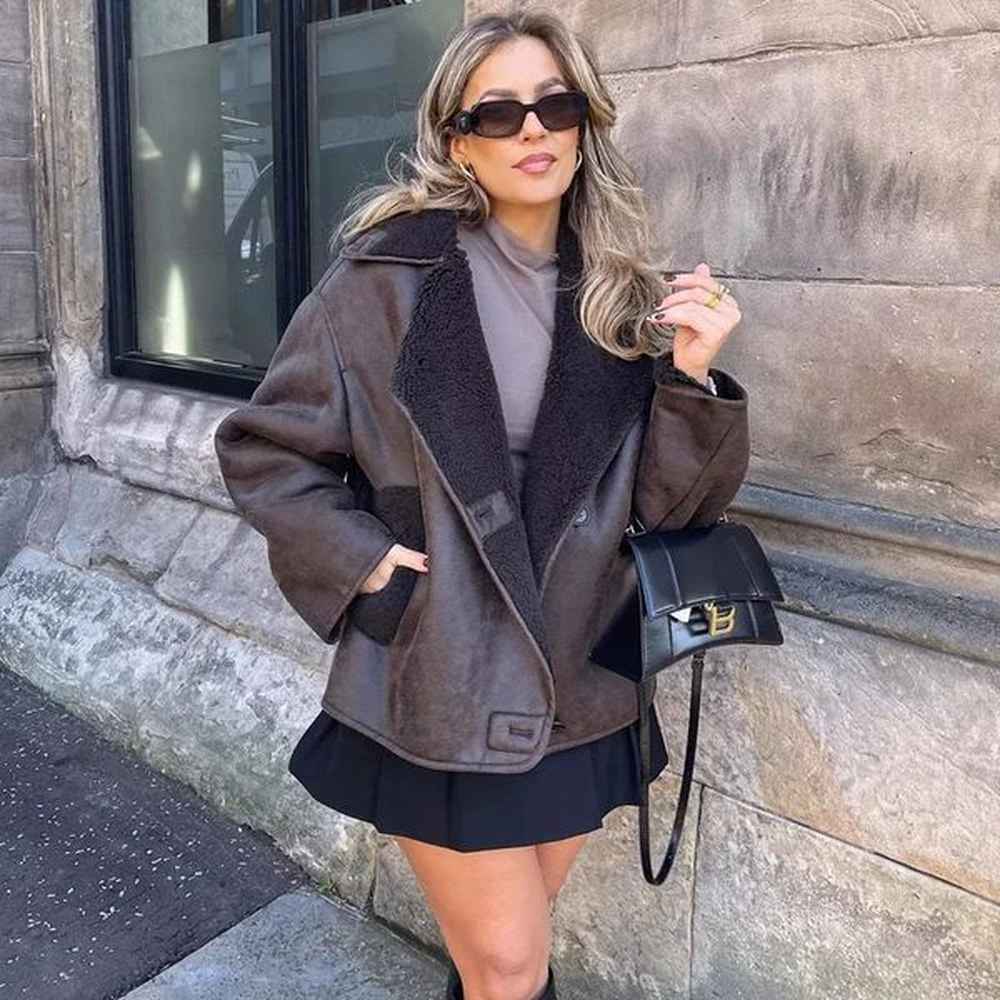 traf woman thick faux leather jackets for women coat autumn