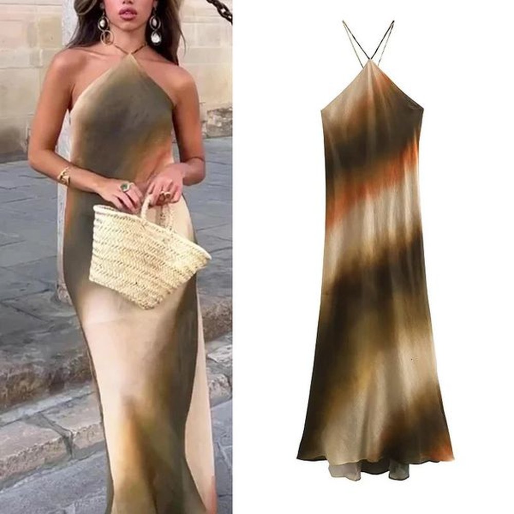 traf womens long dresses summer elegant party evening midi