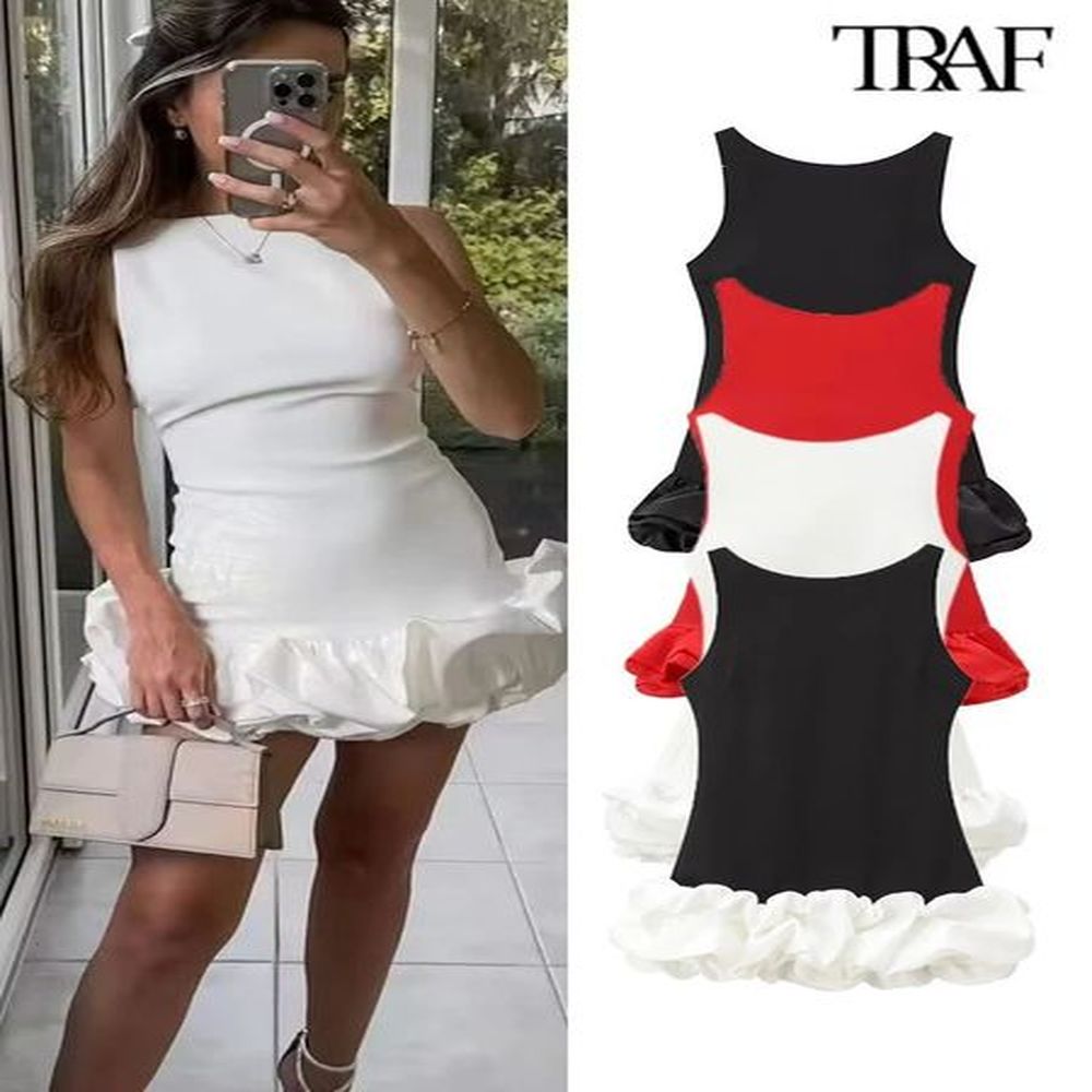traf womens sexy mini dress fashion womens oneck sleeveless backless