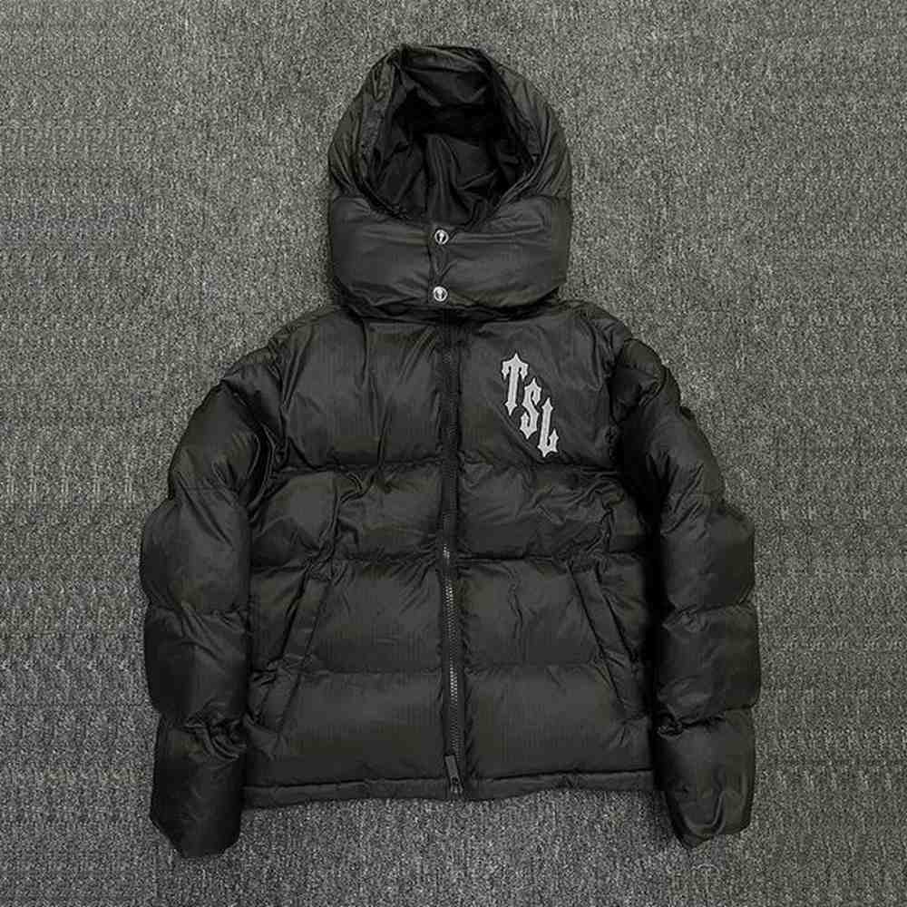 Trapstarjacket Down Jacket London Style Fashion Tech Fleece Black Winter Cotton Jacket Thick And Warm Windproof Cold Proof Hooded For Mens W