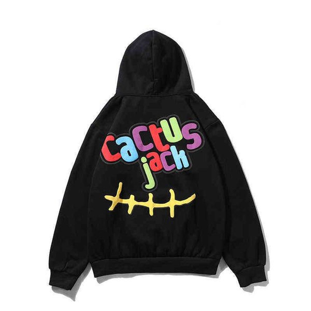 Travis Scott cactus Jack co branded hip hop casual hooded men's wearV6E2