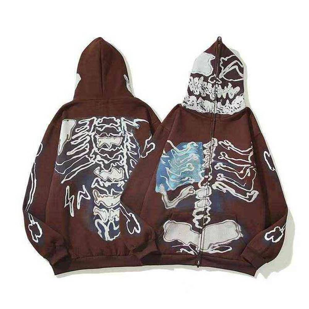Travis Scott cactus Jack x fragment kaws co branded skull Hoodie men and women