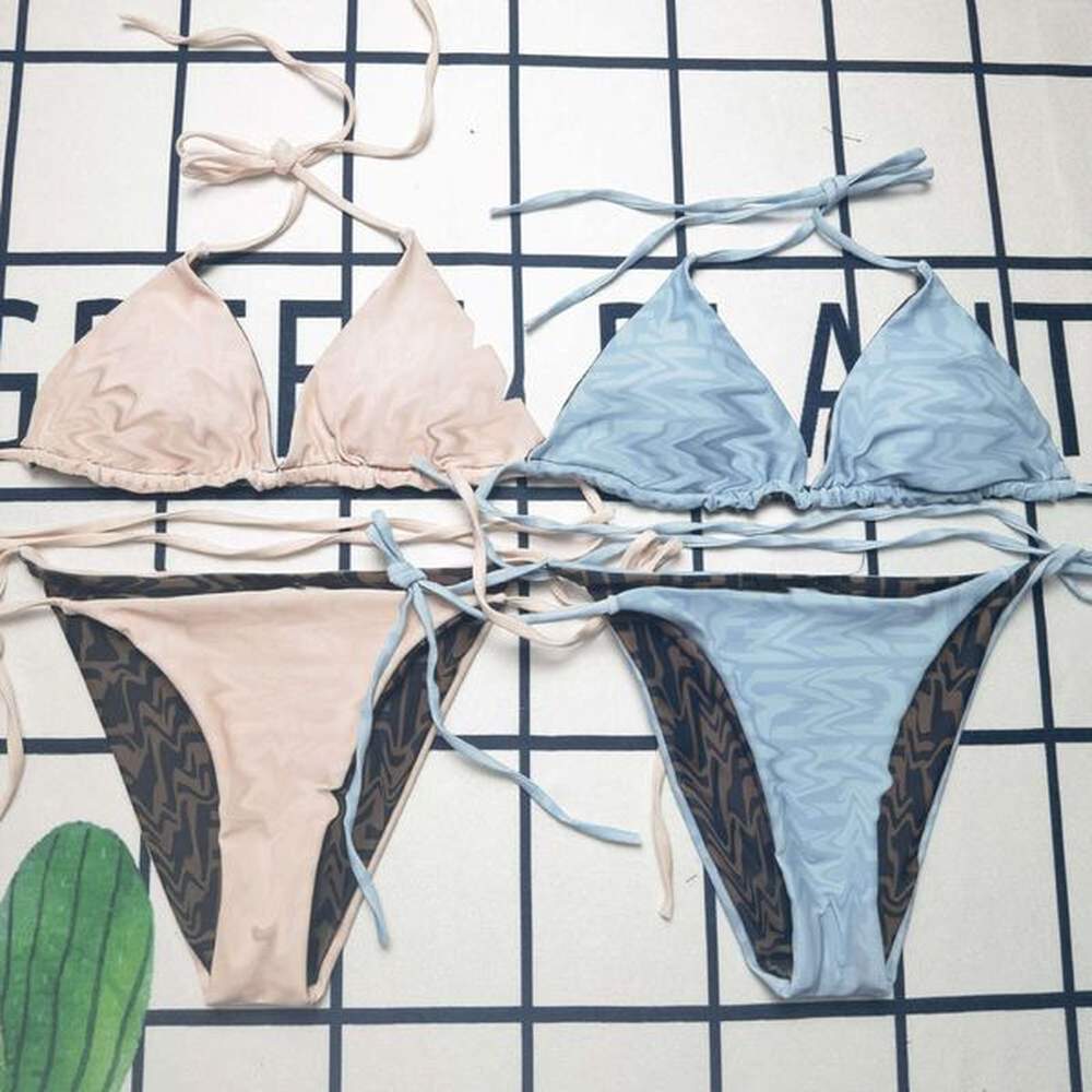 trendy brand split body bikini fashionable vacation women s swimsuit