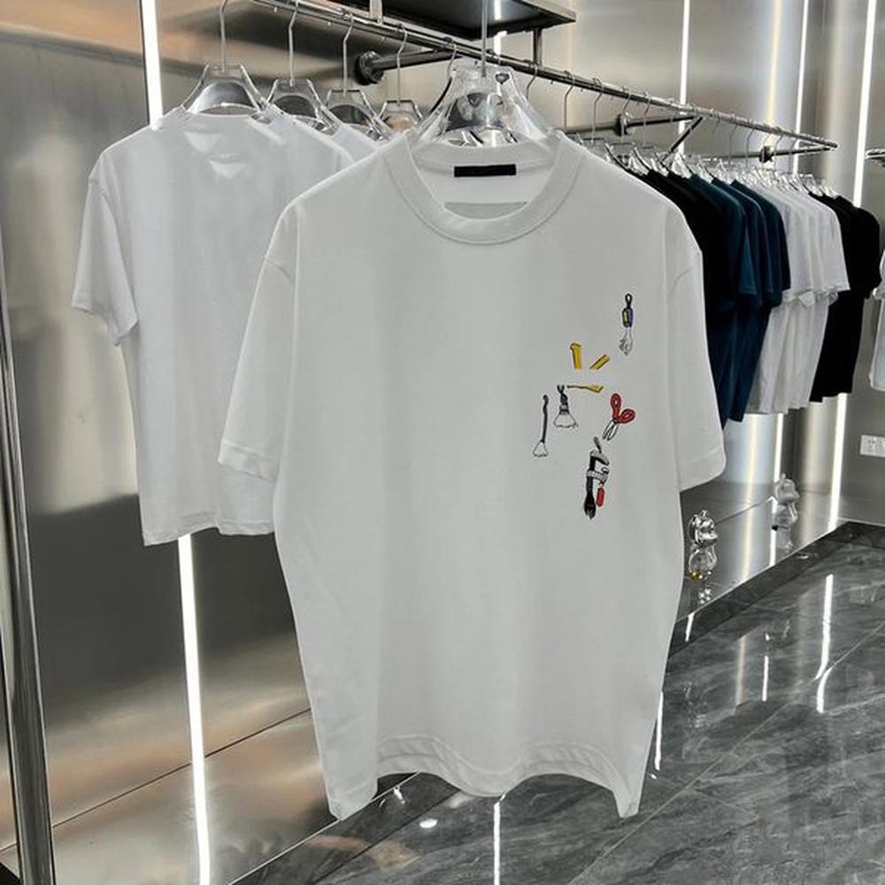 T-shirt Summer Fashion Men's and Women's Clothing Designer T-shirt Loose Short Sleeve Top Hip Hop Street Clothing Letter T-shirt