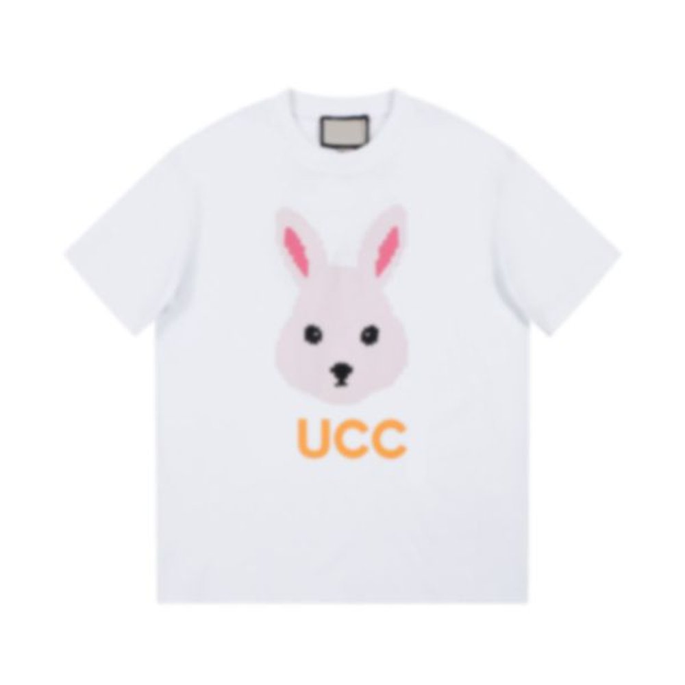 T-Shirts Men Designer White T Shirt Casual Fashion Summer Designer Men's T-Shirts Shorts Casual Suit Loose White T-shirt Women Clothing