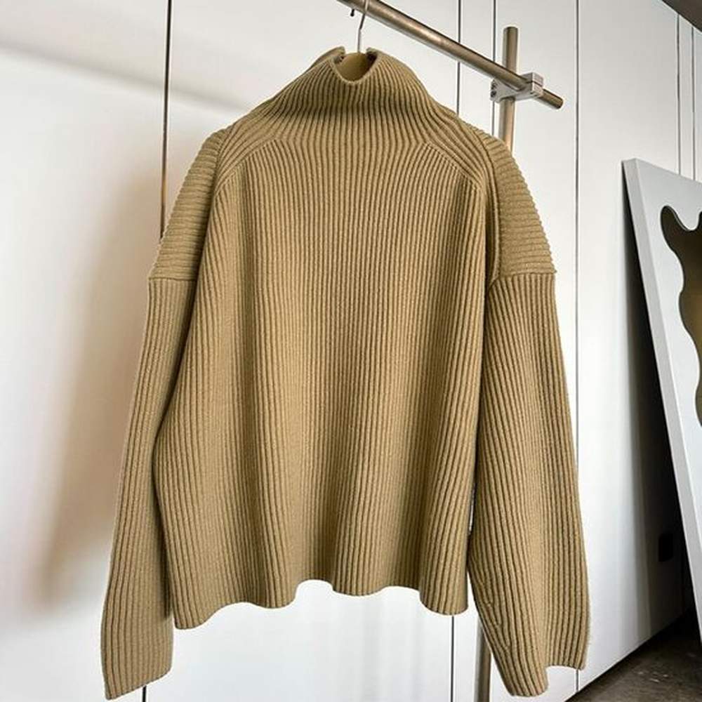 ttem women wool turtleneck sweater simple style