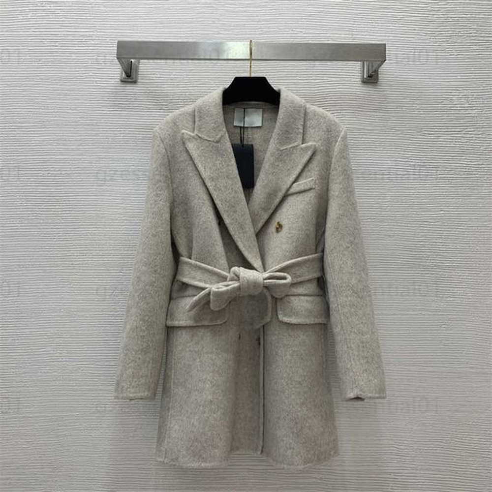 tweed jacket women designer jackets woolen tops european fashion doublesided