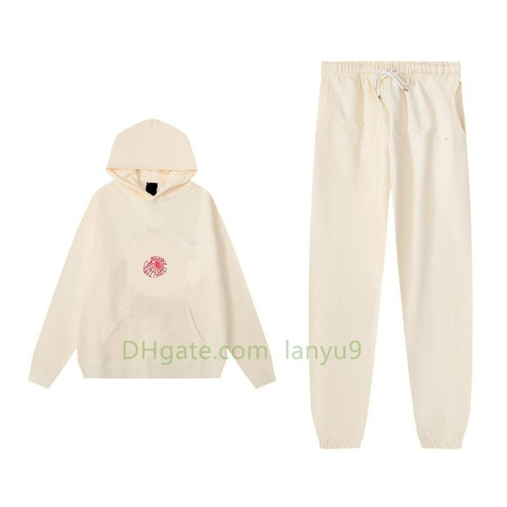 Two-Piece Designer Sportswear Set Pure Cotton Long Sleeve Hoodie and Joggers Warm and Comfortable for Winter Outdoor Activities Suitable for